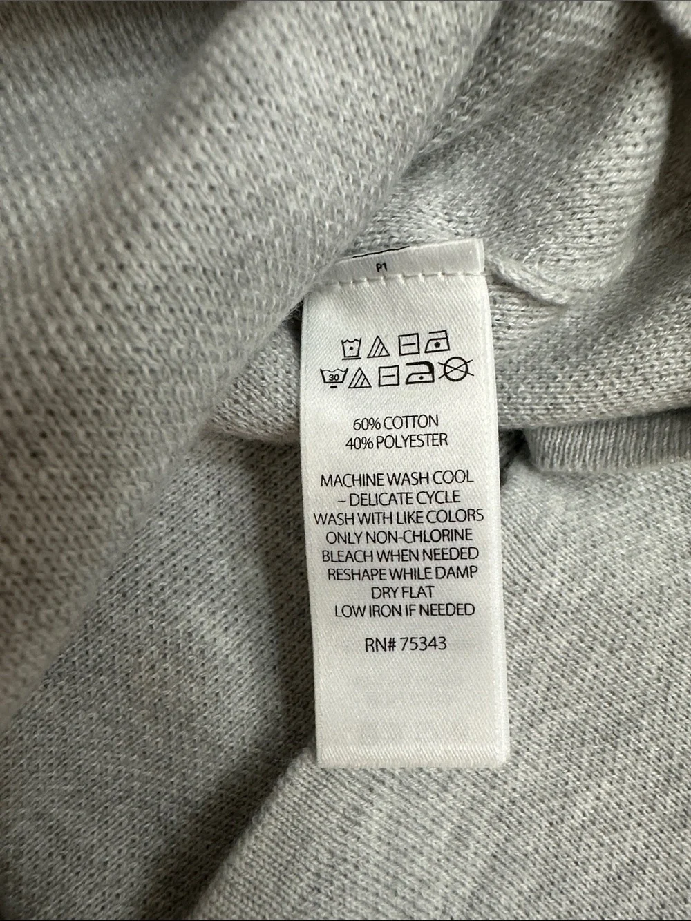 Tahari Knit Sweater Long Hooded Cardigan Gray Long Sleeve Zip Front Size Small